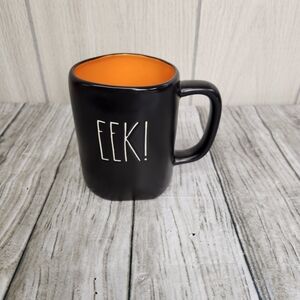 Rae Dunn Black and Orange 'EEK! Halloween Mug